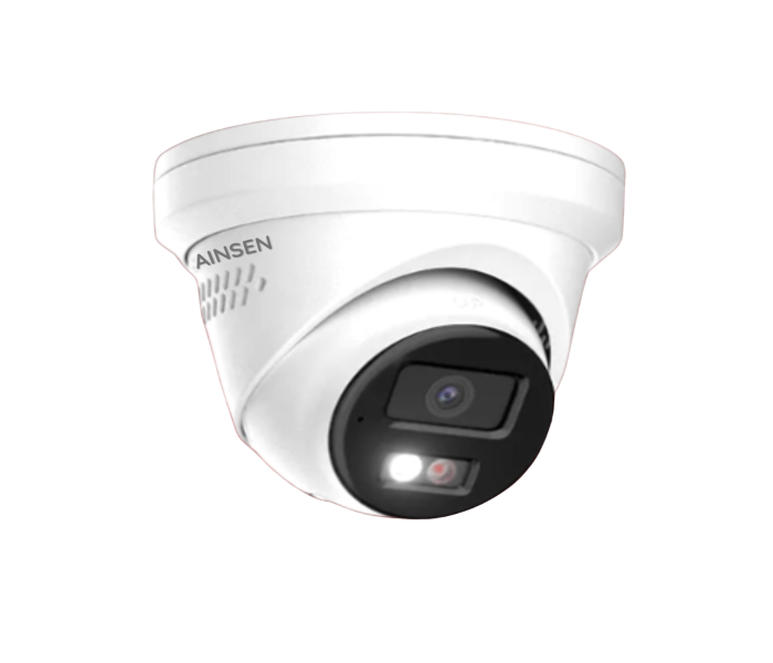 AINSEN 8MP Smart Hybrid Turret Camera 2 Way Audio and Lights